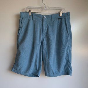 ⛳ TRAVIS MATHEW Men's Blue Flat Front Golf Shorts Size 33~